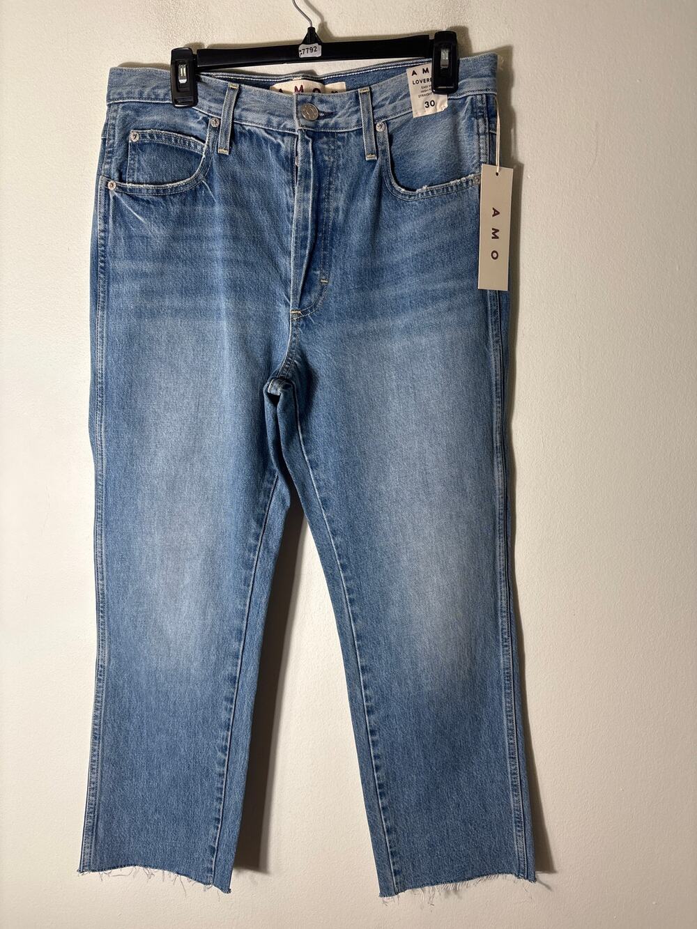 NWT AMO Loverboy Easy Fit High Rise Straight Leg Sz 30